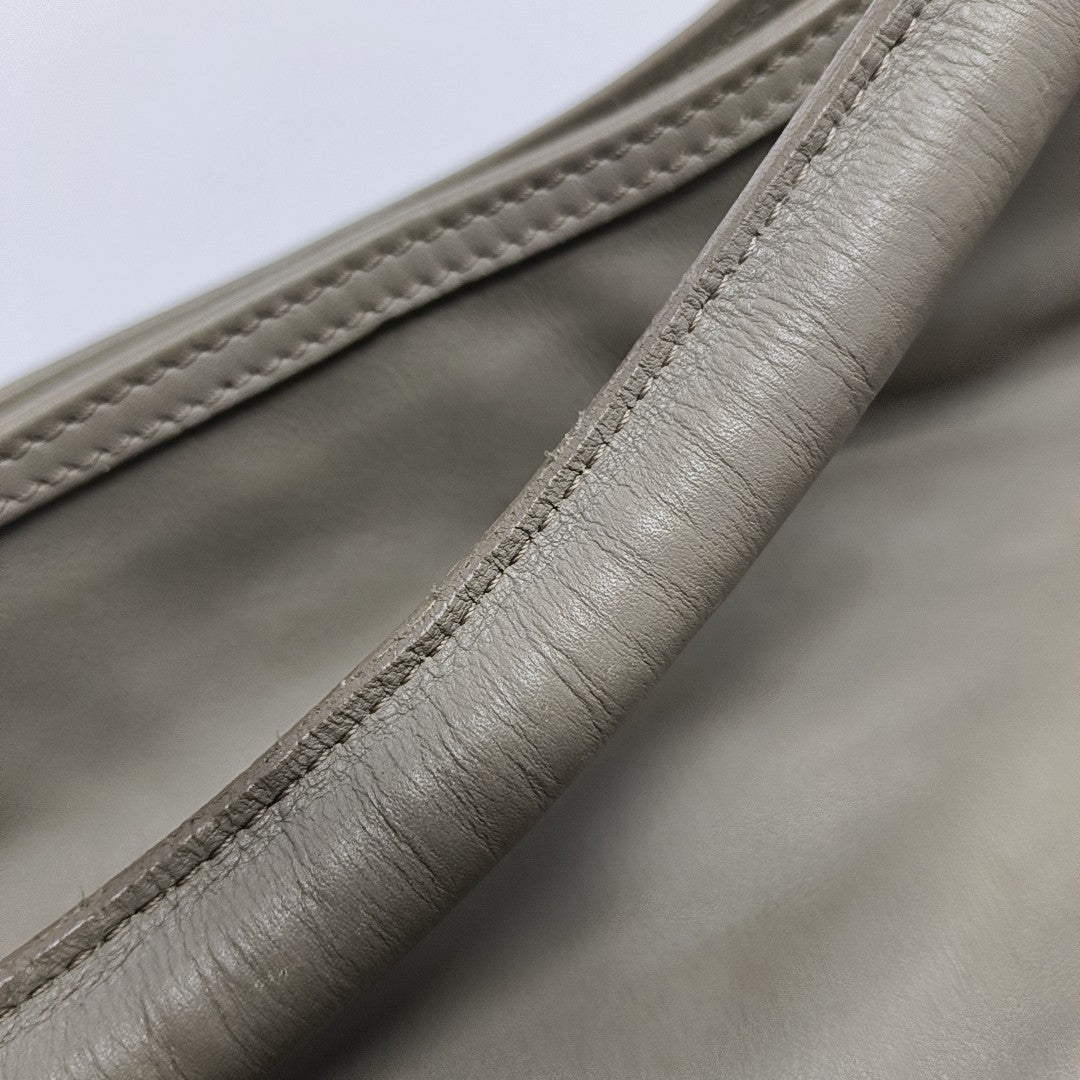 Calfskin Top Handle Bag Gray