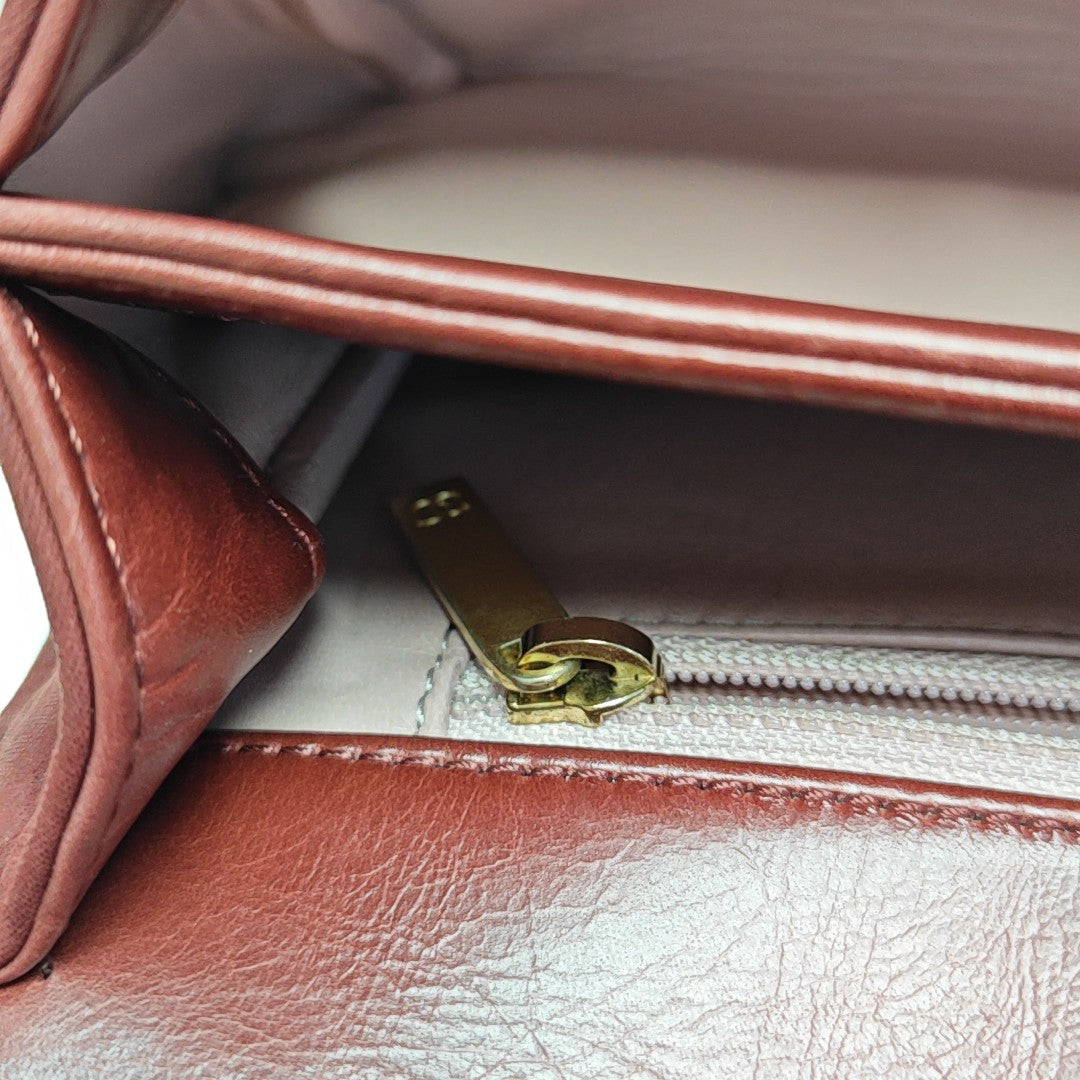 Quilted Calfskin Shoulder Bag Red