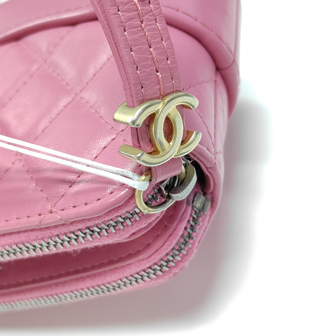 GABRIELLE Mini Quilted Calfskin Red