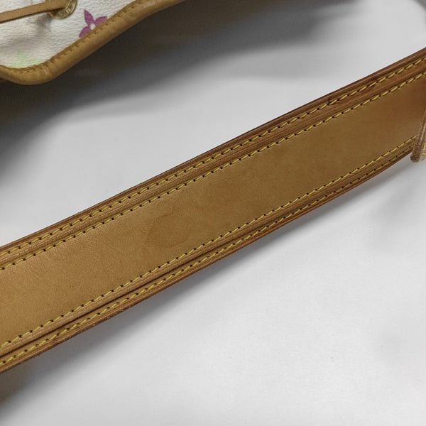 LV × TM NÉONOÉ MM Monogram Coated Canvas White