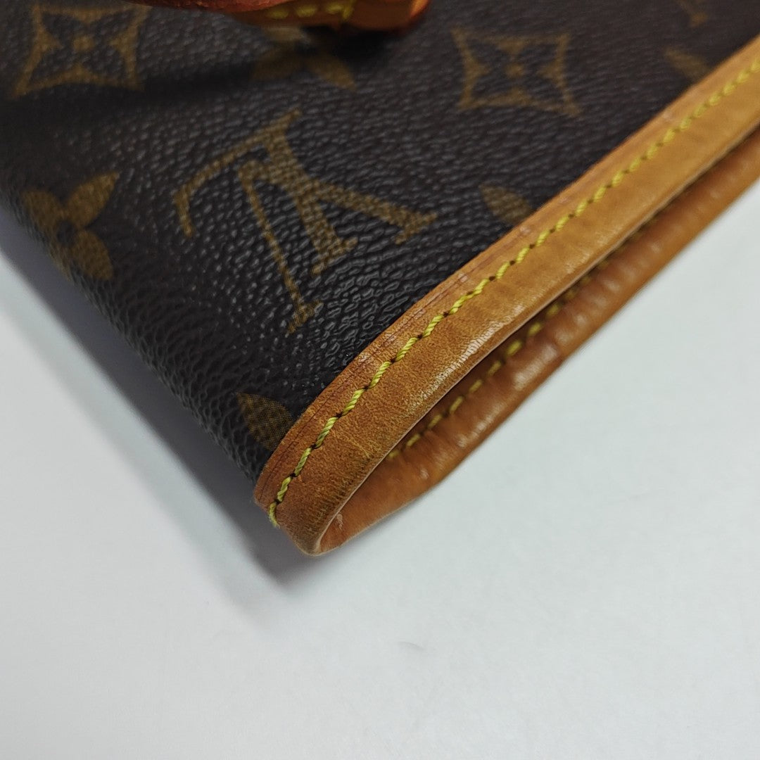 NEVERFULL MM Monogram Coated Canvas Brown