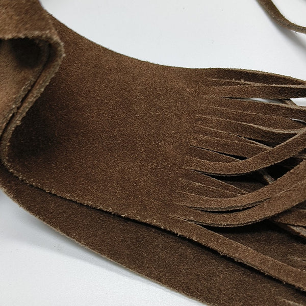 Suede Bucket Bag Brown