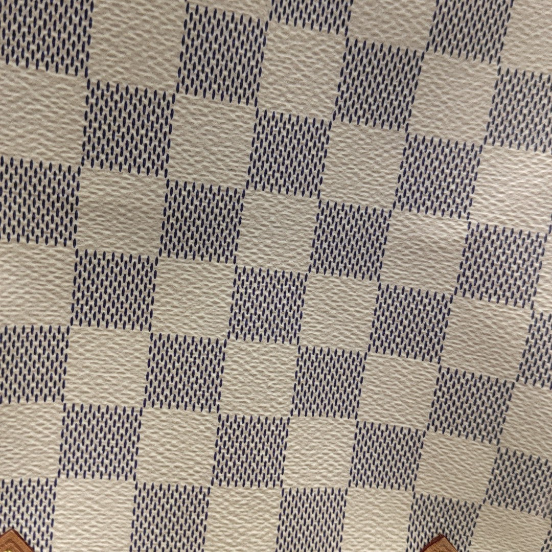SPEEDY 25 Damier Azur Coated Canvas White