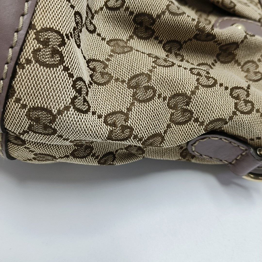 Sukey Monogram Canvas Beige
