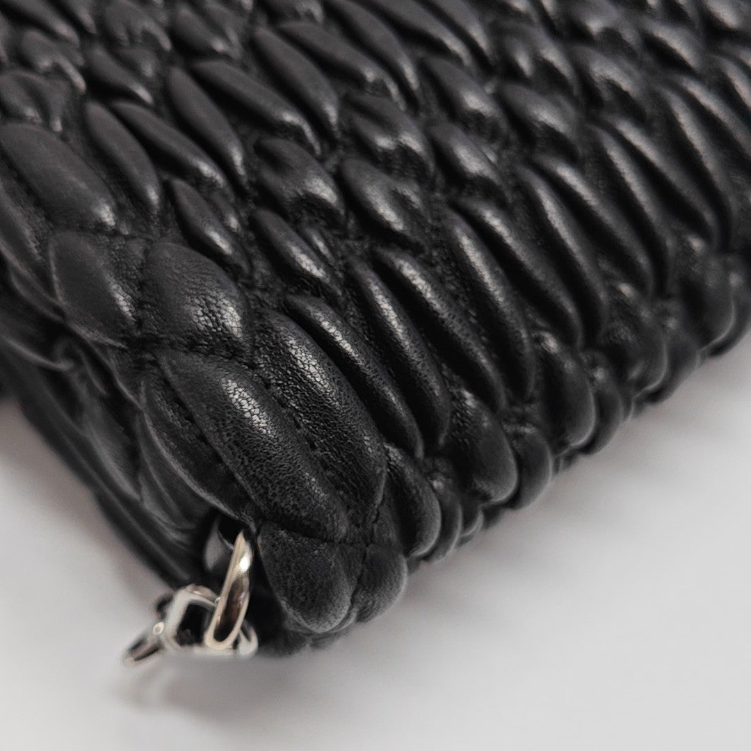 Crystal Lambskin Black