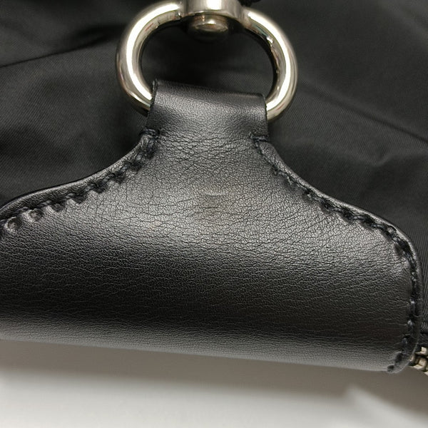 Nylon Top Handle Bag Black