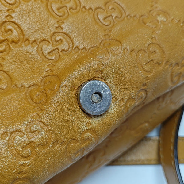 Monogram Calfskin Shoulder Bag Yellow