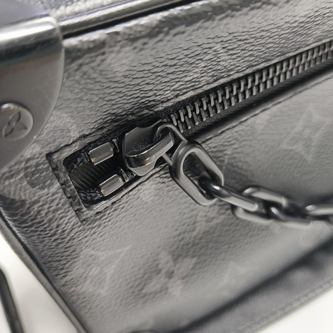SOFT TRUNK Mini Monogram Coated Canvas Black