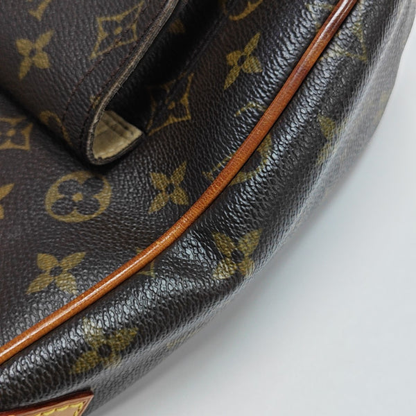 HUDSON MM Monogram Coated Canvas Brown
