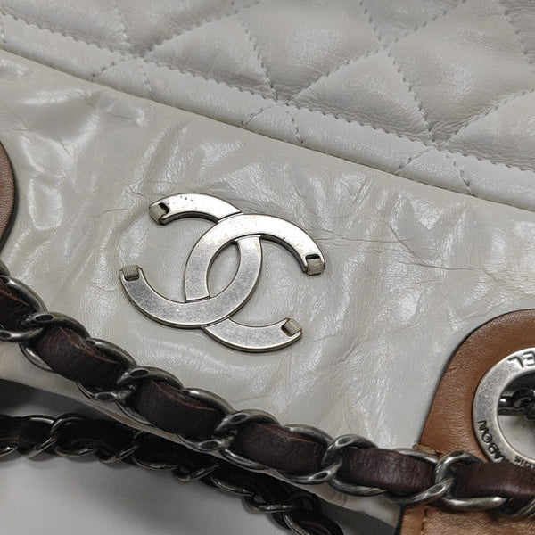 THE MIX Quilted Calfskin White