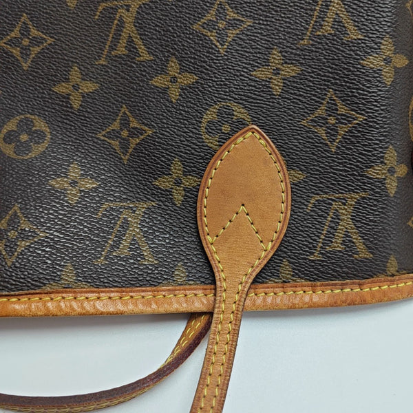 NEVERFULL MM Monogram Coated Canvas Brown