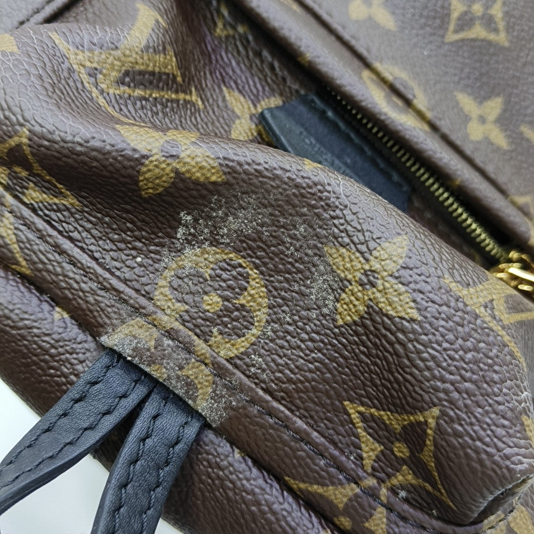PALM SPRINGS Mini Monogram Coated Canvas Brown