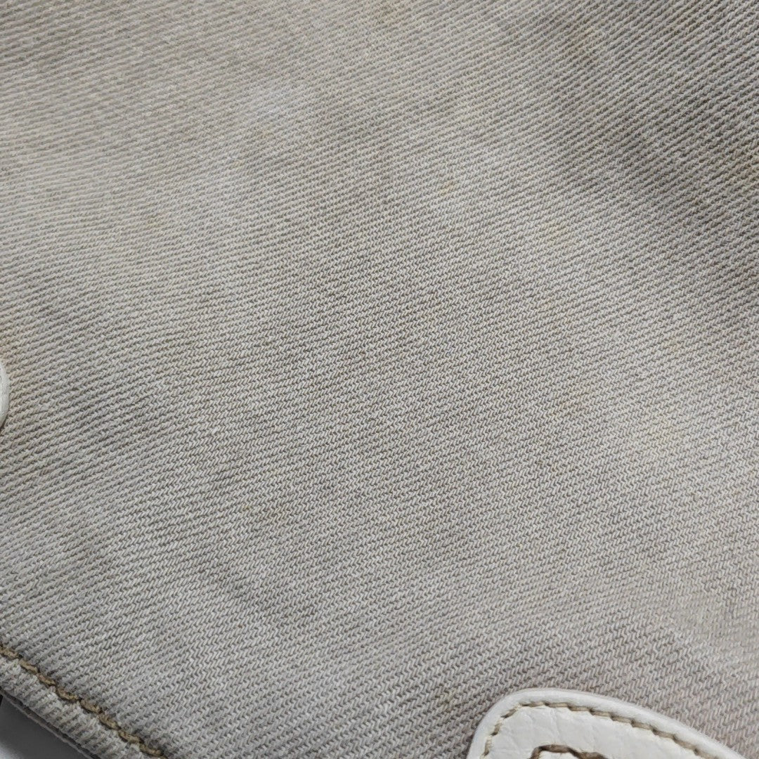 Canvas Top Handle Bag Beige
