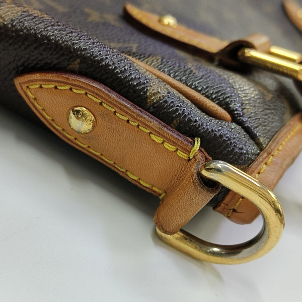 ESTRELA MM Monogram Coated Canvas Brown