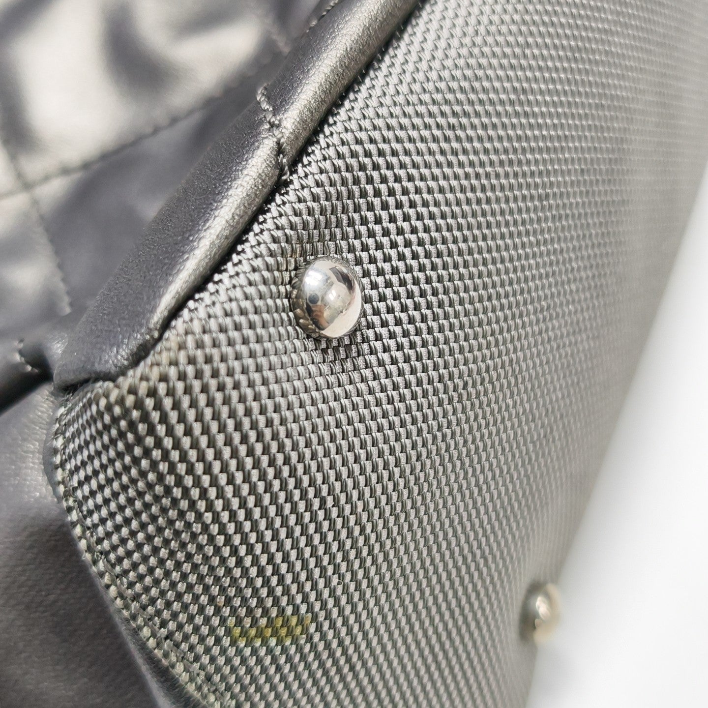 PARIS BIARRITZ Quilted Coated Canvas Gray