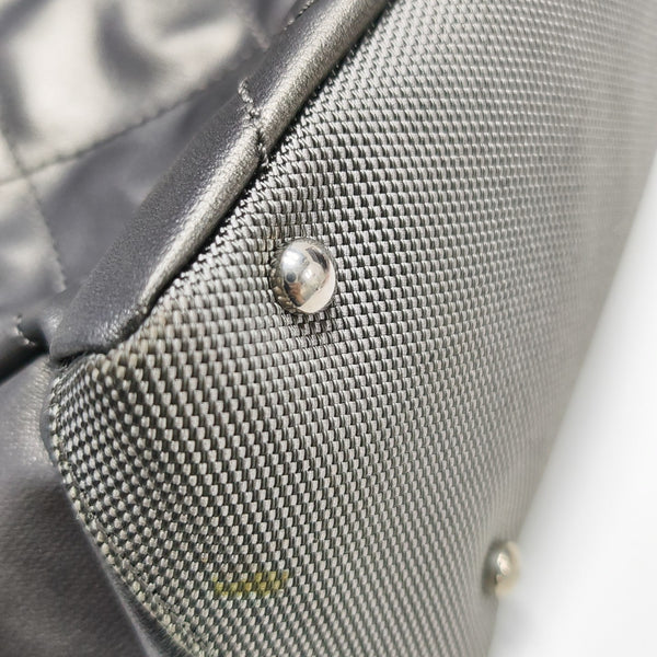 PARIS BIARRITZ Quilted Coated Canvas Gray