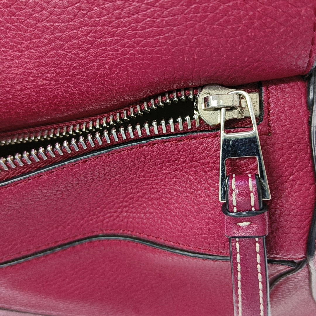 Puzzle Small Calfskin Red