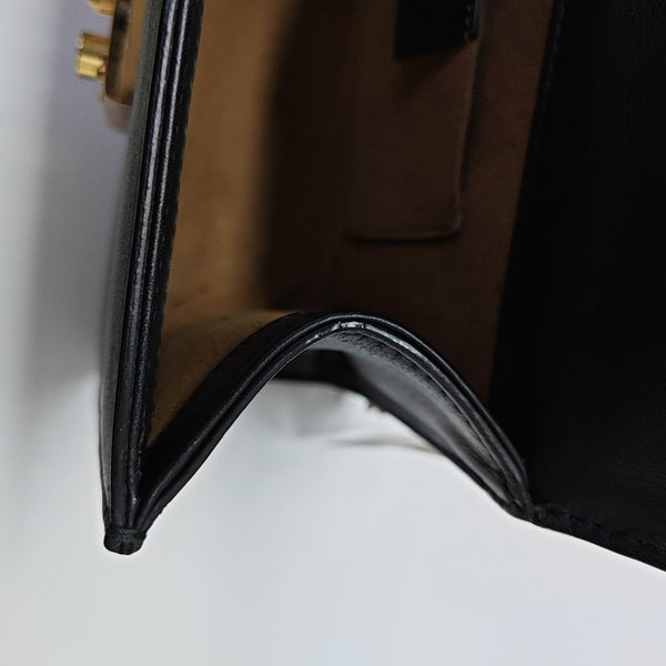 Padlock Small Calfskin Black