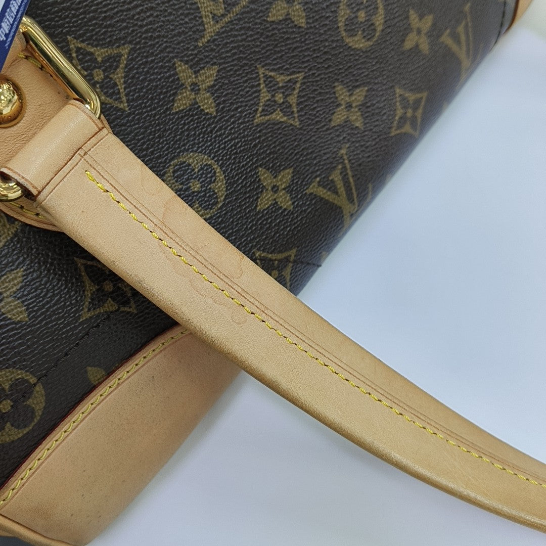 BEVERLY Monogram Coated Canvas Brown