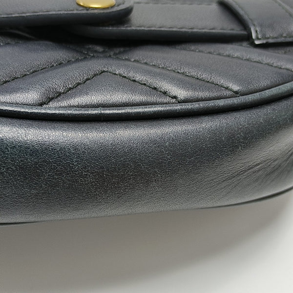 GG Marmont Small Quilted Calfskin Black