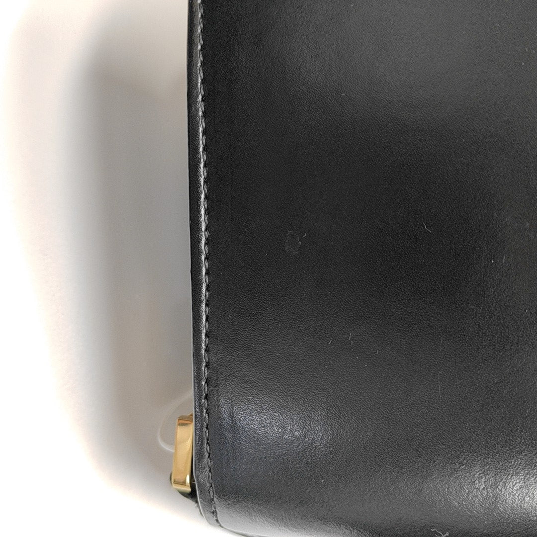Calfskin Shoulder Bag Black