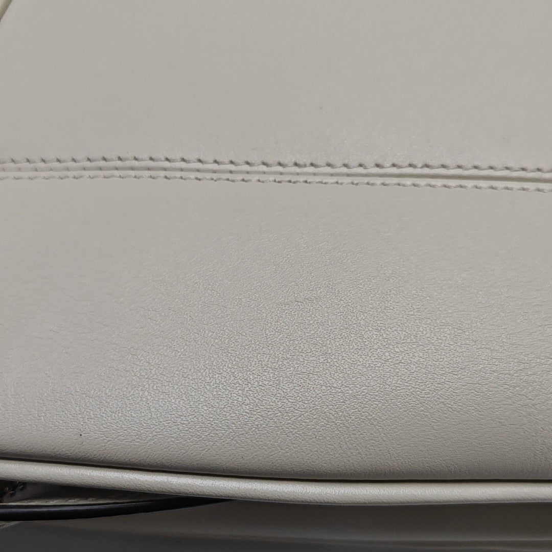 Calfskin Shoulder Bag White