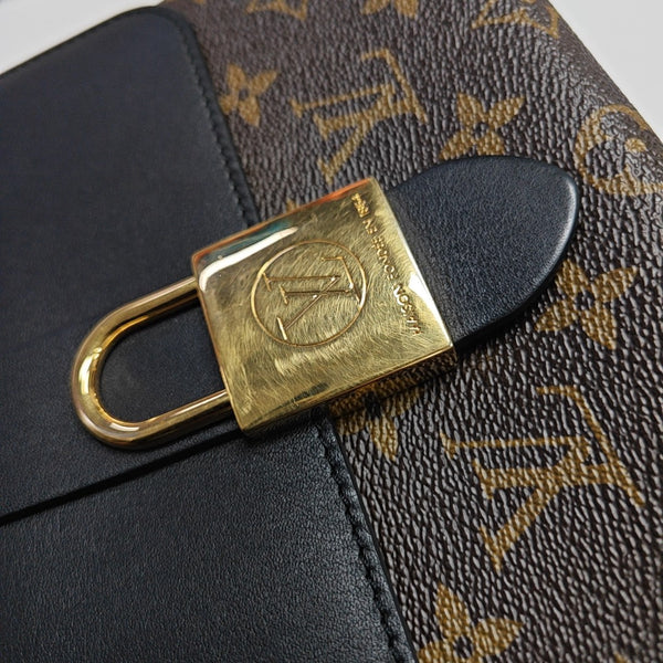 LOCKY BB Monogram Coated Canvas Brown
