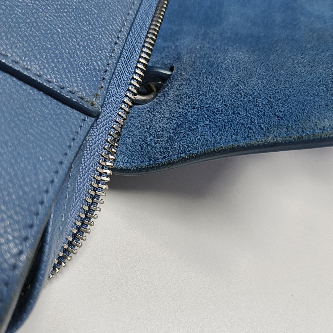 BELT Micro Calfskin Blue