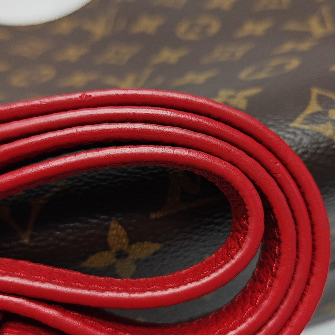POPINCOURT PM Monogram Coated Canvas Brown
