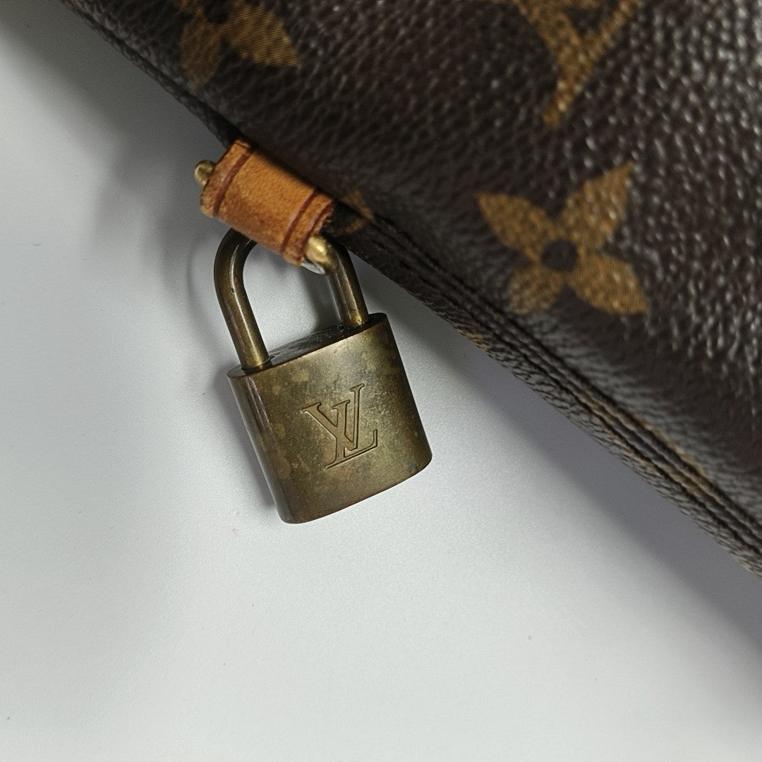 LOCKIT PM Monogram Coated Canvas Brown