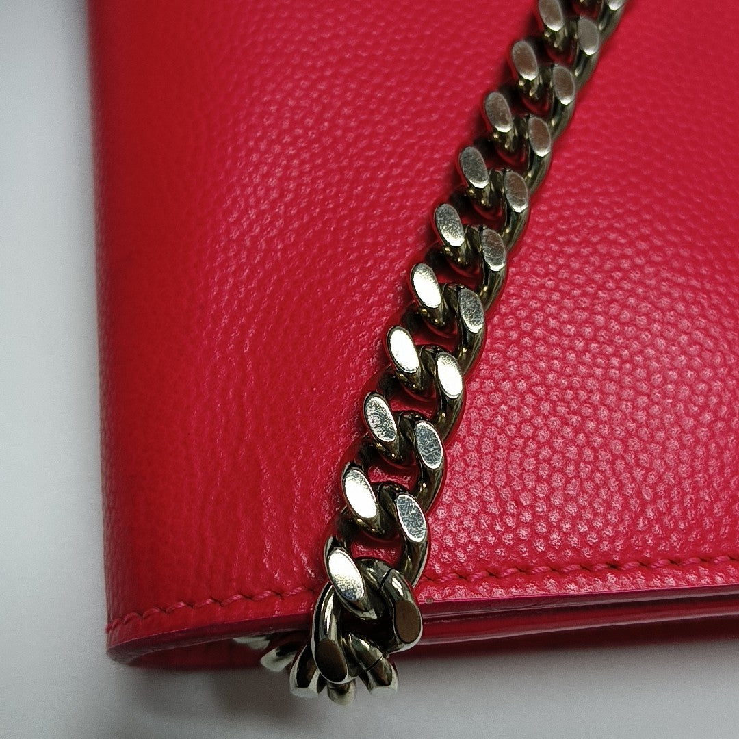 Calfskin Shoulder Bag Red