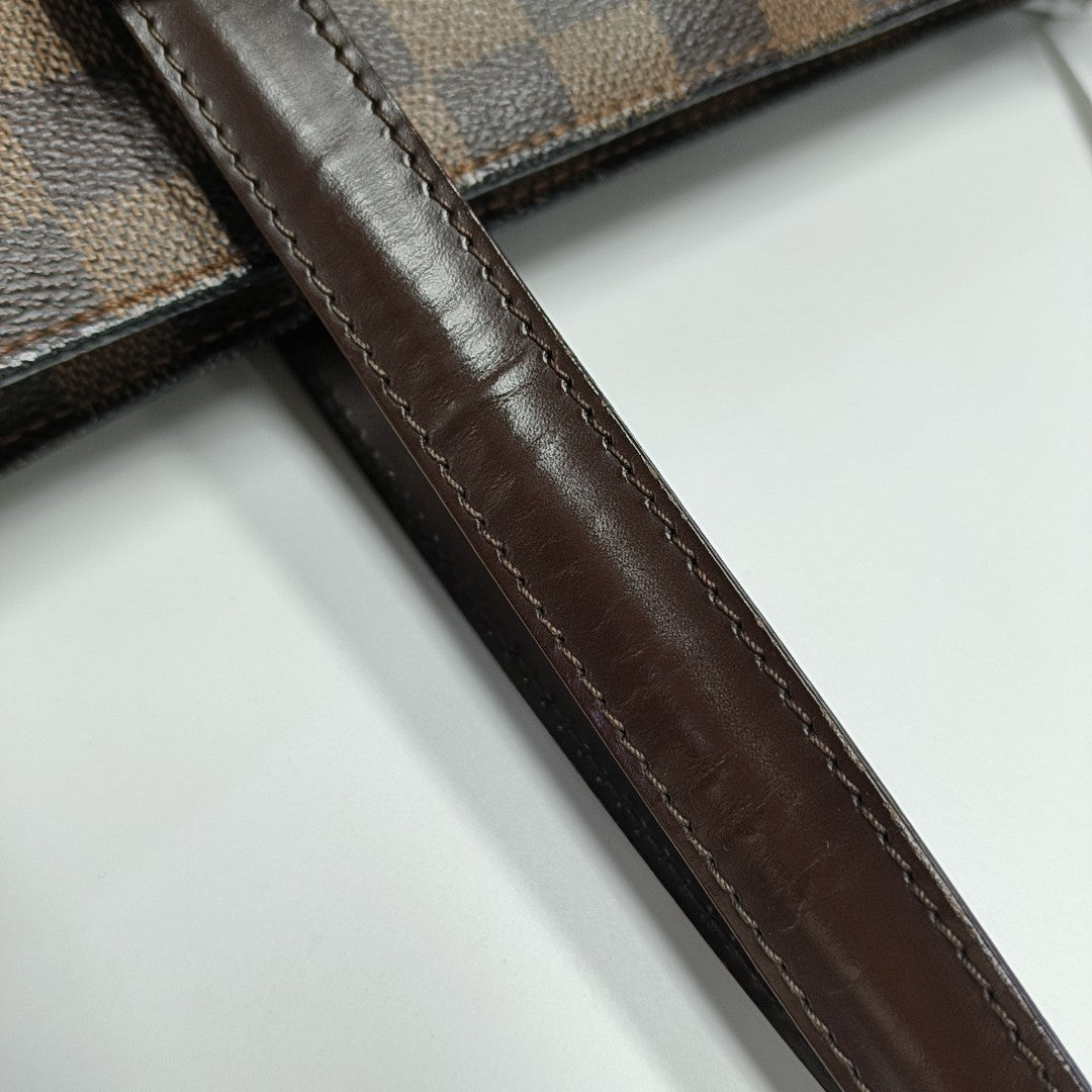 CHELSEA Damier Ebene Coated Canvas Brown