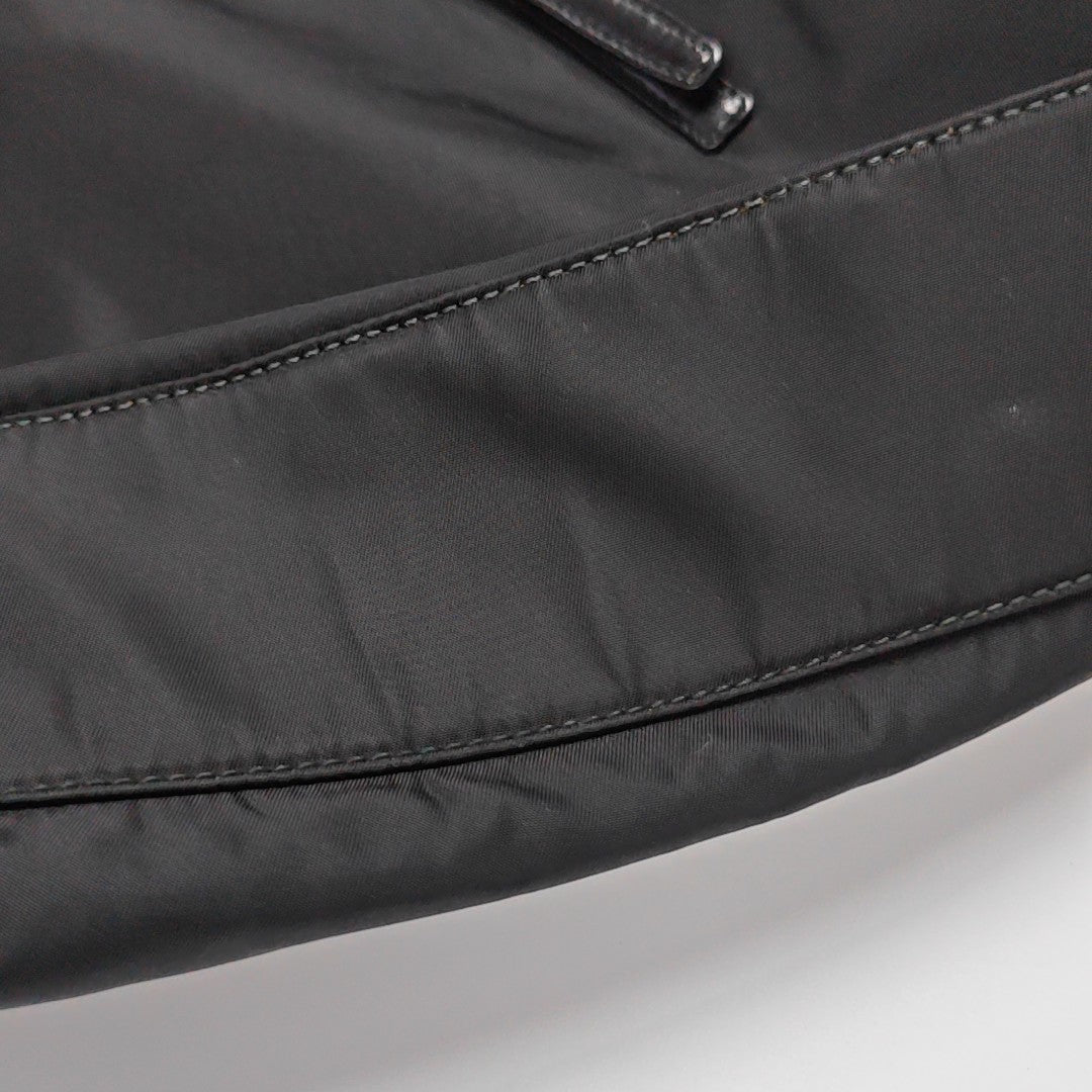 Nylon Shoulder Bag Black