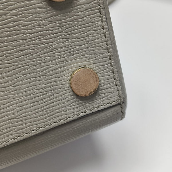 Calfskin Shoulder Bag Gray