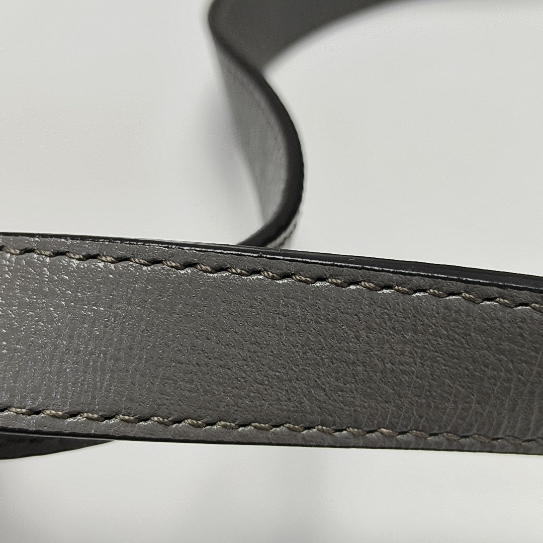 GG Ring Medium Calfskin Gray