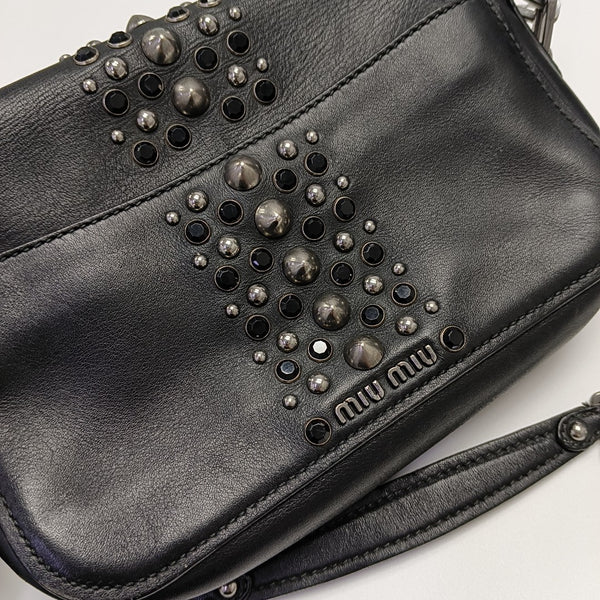 Calfskin Shoulder Bag Black