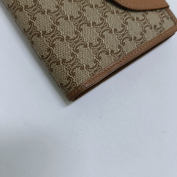 Coated Canvas Wallet Brown