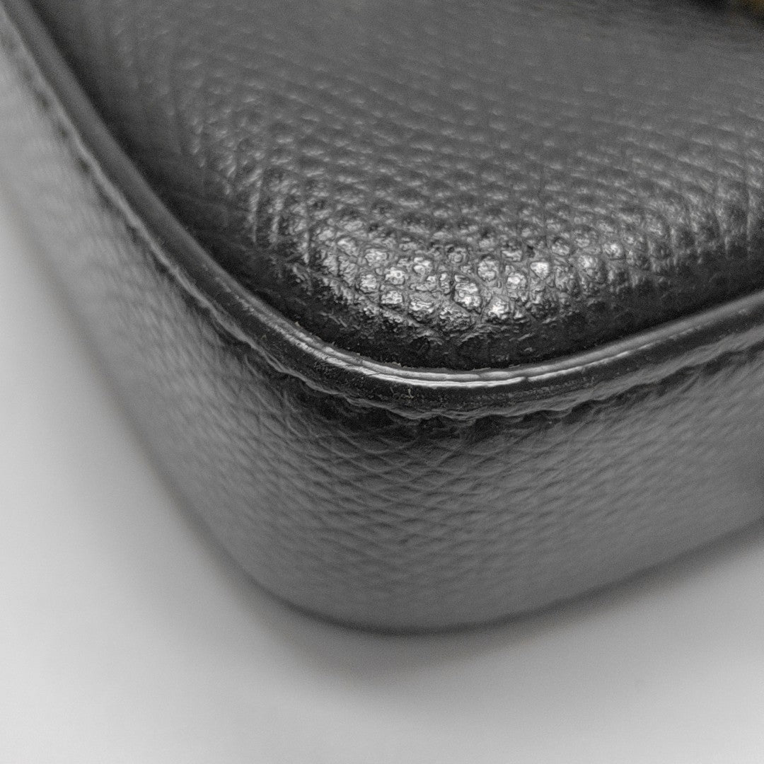 Calfskin Shoulder Bag Black