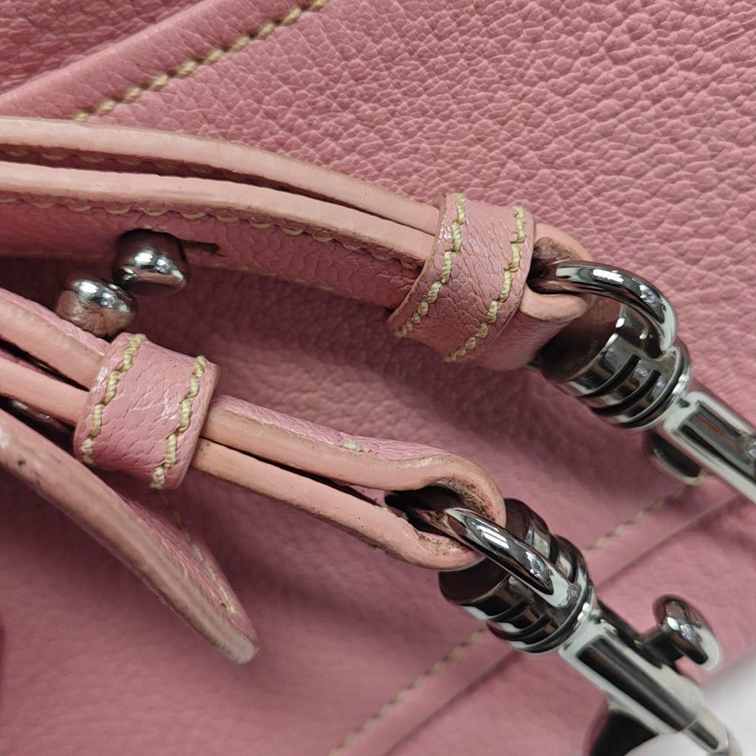Calfskin Shoulder Bag Pink