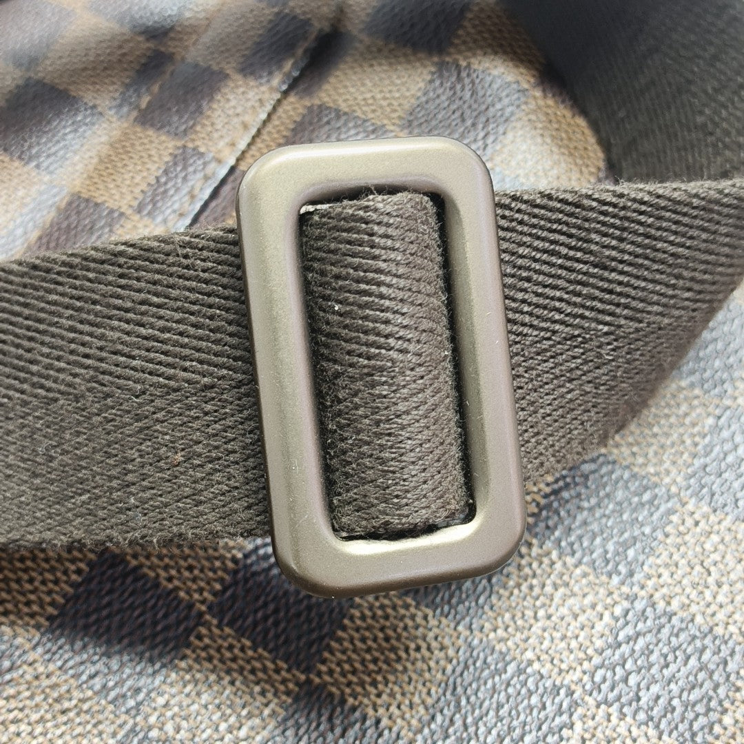 BROOKLYN Damier Ebene Coated Canvas Brown