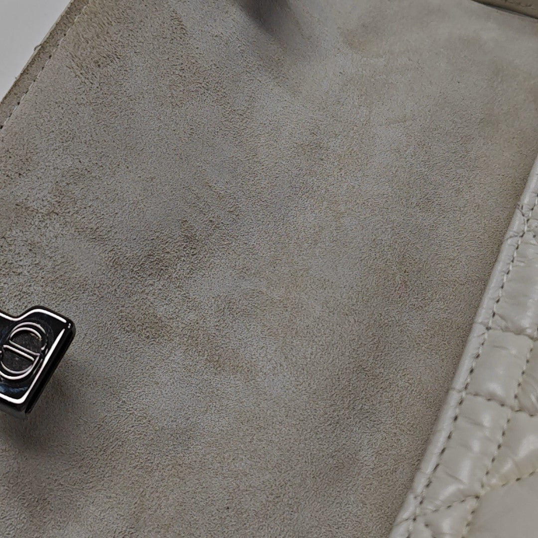 Diorcamp Small Cannage Calfskin White
