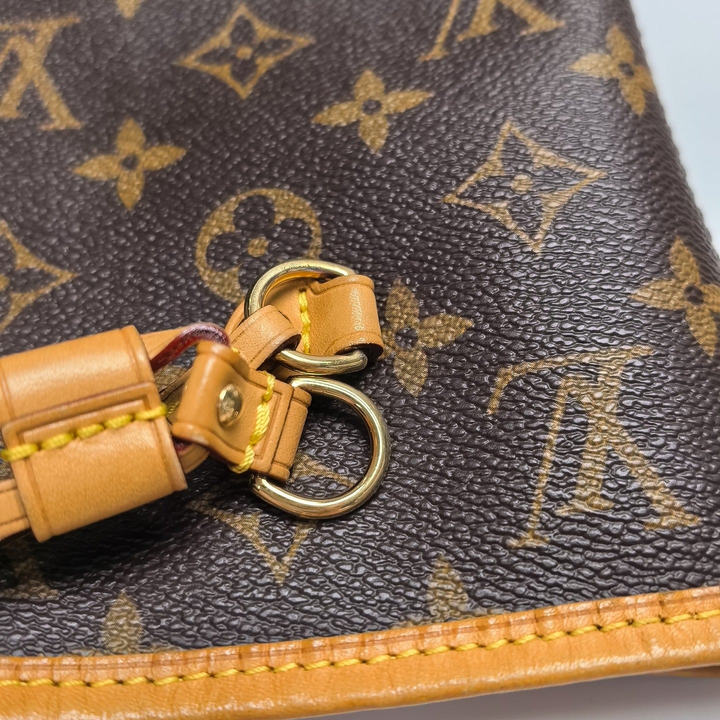 NEVERFULL MM Monogram Coated Canvas Brown