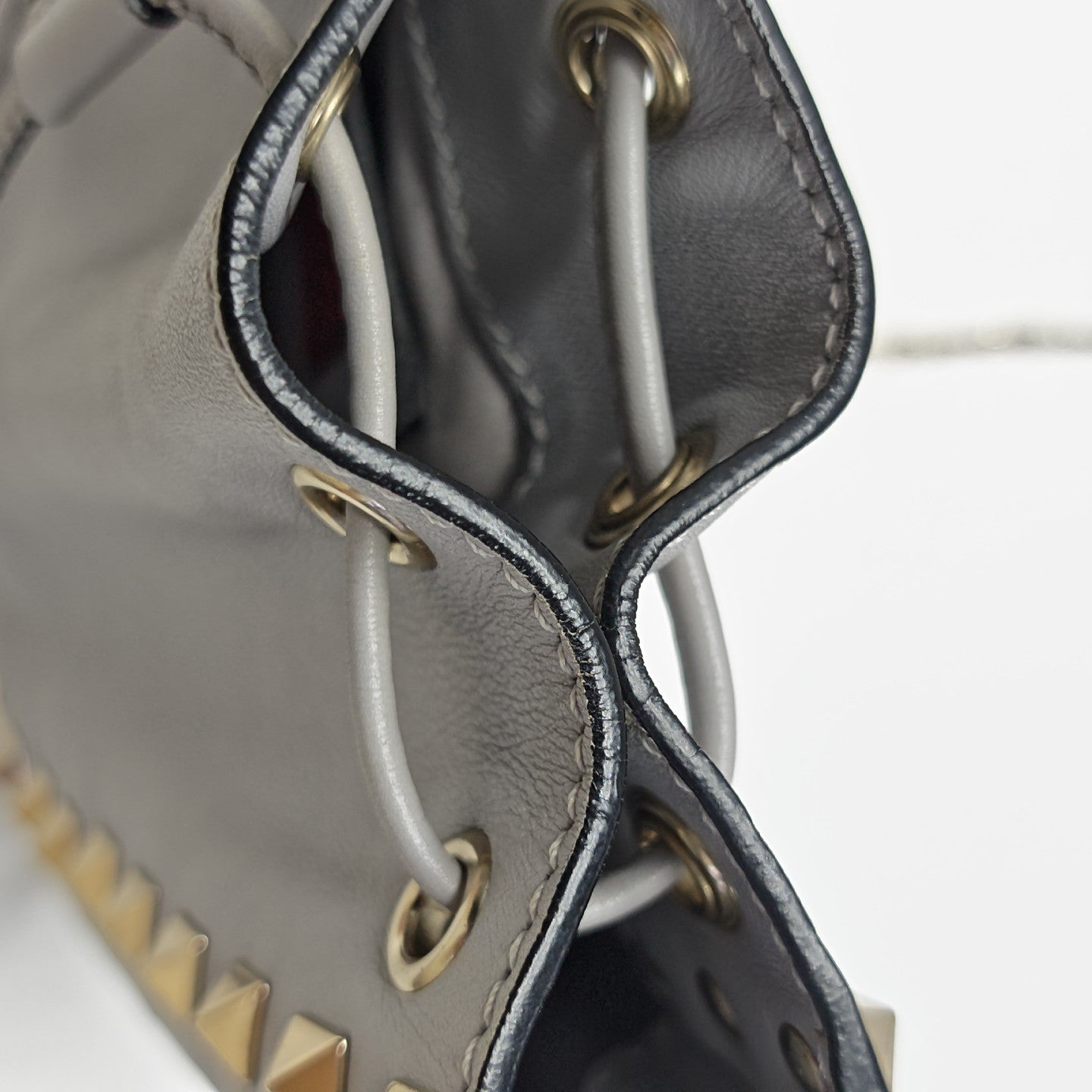 Calfskin Shoulder Bag Gray