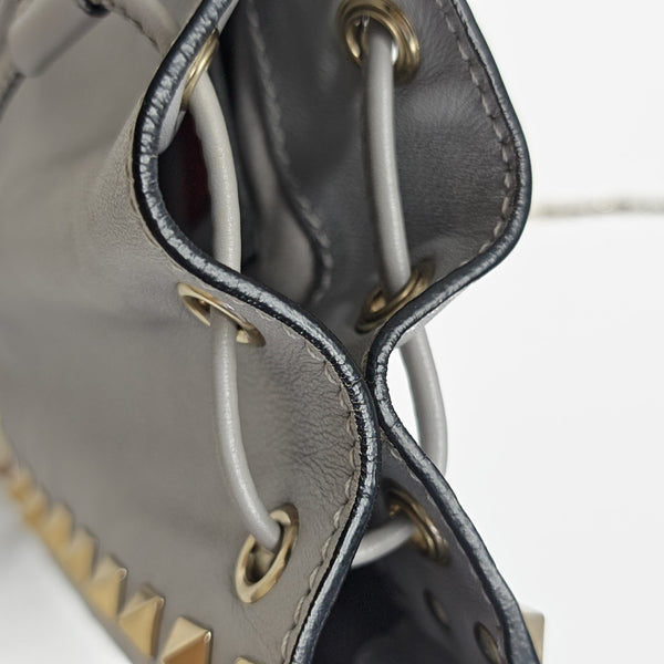 Calfskin Shoulder Bag Gray