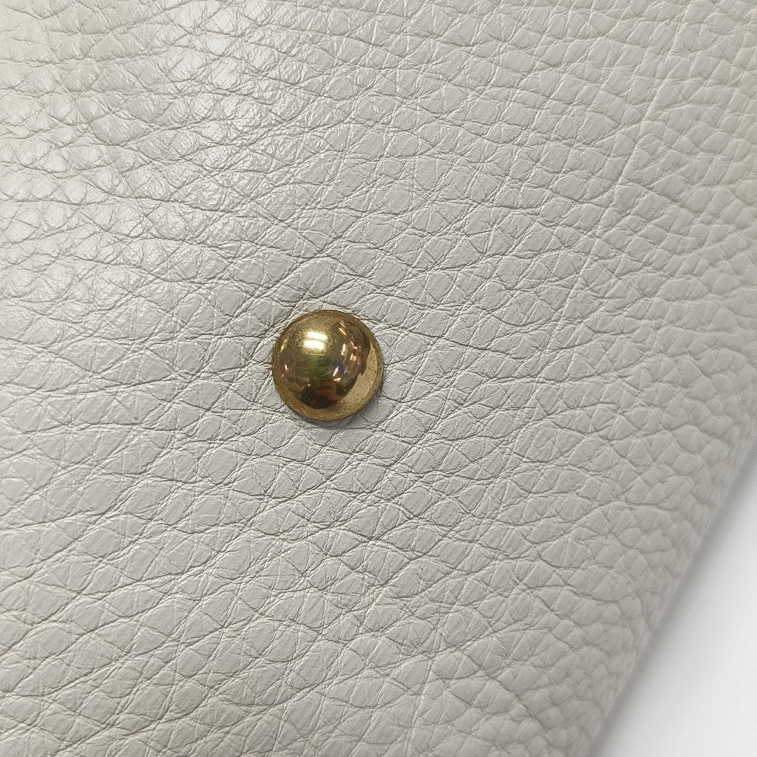 Calfskin Shoulder Bag White