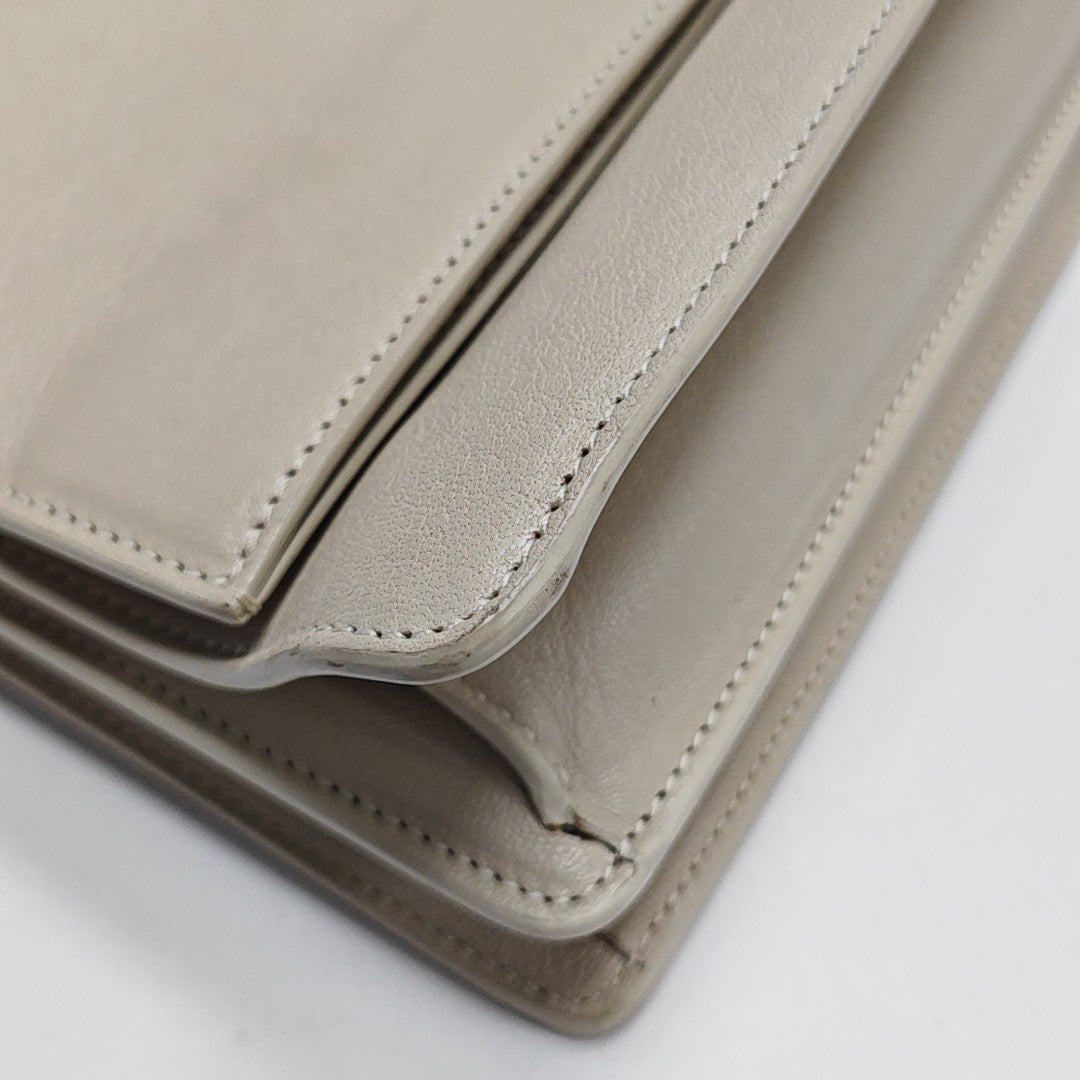 Calfskin Shoulder Bag White