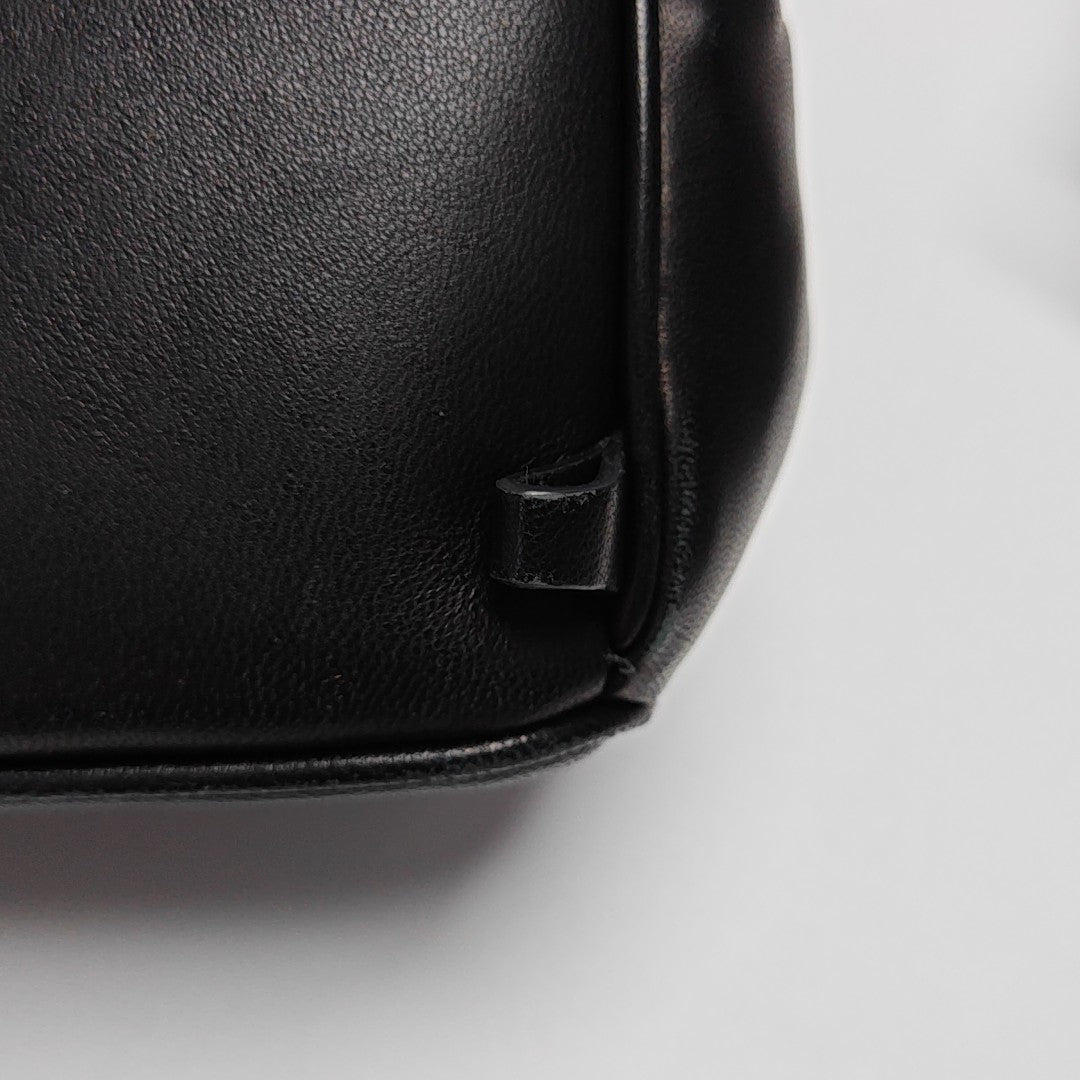 Leather Backpack Black
