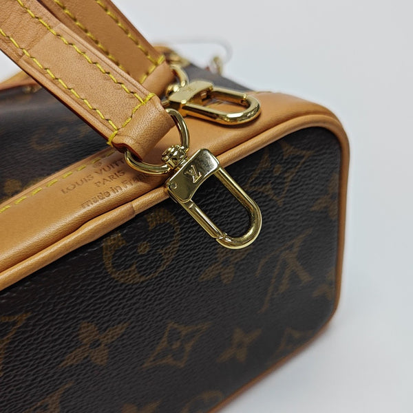 NOÉ Nano Monogram Coated Canvas Brown