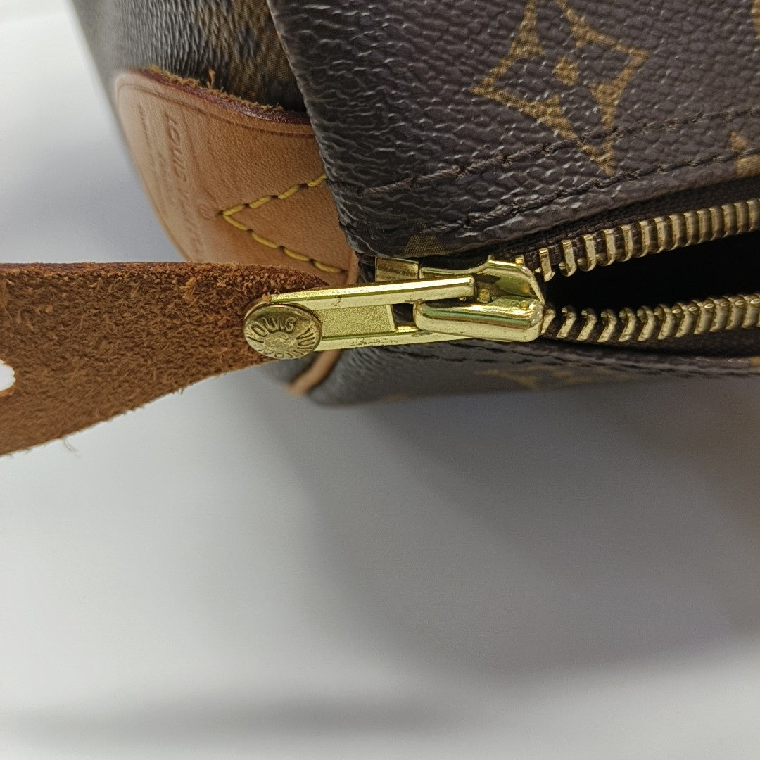 SPEEDY 30 Monogram Coated Canvas Brown