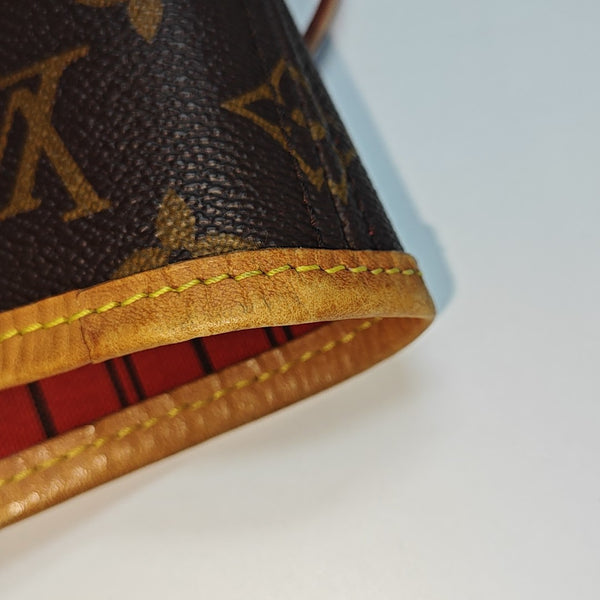 NEVERFULL MM Monogram Coated Canvas Brown